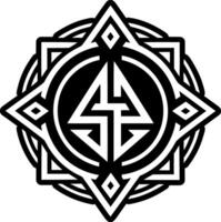 Inheritance symbol icon in solid style vector