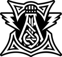 Thor symbol icon in solid style vector