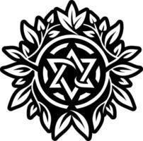 Pagan sign icon in filled style vector