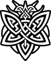 Asatru symbol icon in solid style vector