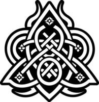 Divine knot symbol icon in filled style vector