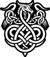 Serpent symbol icon in solid style vector