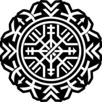 Runic symbol icon in filled style vector