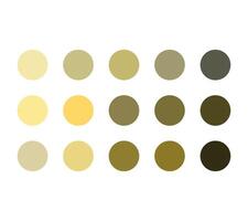 Colors beige palette trend Color shapes set, geometric form with different colors, trendy set, flat design vector