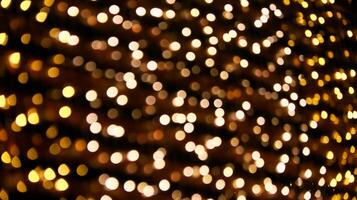 Mesmerizing bokeh effect created by out of focus lights glowing beautifully against a dark background. photo