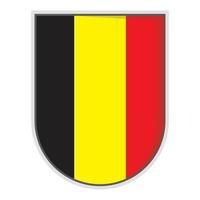 Belgium flag Shield Badge element vector