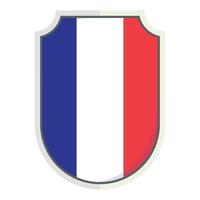 France national flag Shield Badge element vector