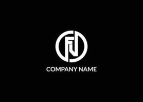 Alphabet letters or Initials. Monogram logo FN, F and N. Creative FN Logo Design Concept. Alphabet FN vector