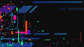 Glitch Noise Texture. Digital Technology Background vector