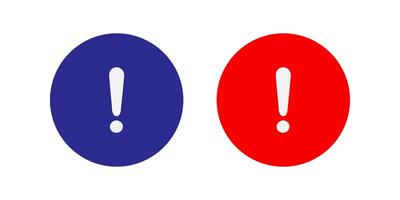 Exclamation icon set. for mobile concept and web design. illustration vector