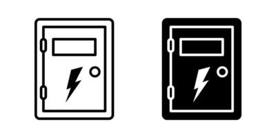 Electrical power switch panel box icon. for mobile concept and web design. illustration vector