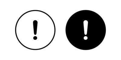 Exclamation icons set. for mobile concept and web design. illustration vector