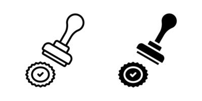 Stamp icon. for mobile concept and web design. illustration vector