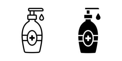 Hand sanitizer icons set. for mobile concept and web design. illustration vector