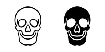 Skull icon. danger sign. for mobile concept and web design. illustration vector