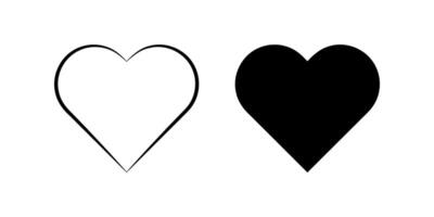 Love Heart icons set. for mobile concept and web design. illustration vector