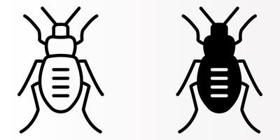 Insect icons set. for mobile concept and web design. illustration on white background vector