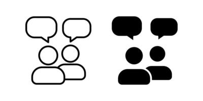 Set of Talk icons. for mobile concept and web design. illustration on white background vector