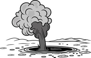 The Power of Steam Explosive Boiling vector