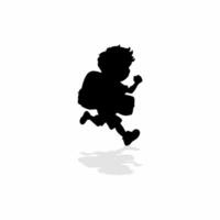 Shadow of a boy character vector