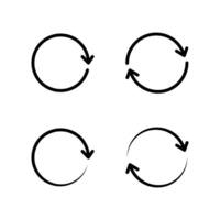 Rotate icon set. Refresh icon set. Circle arrow icon. vector