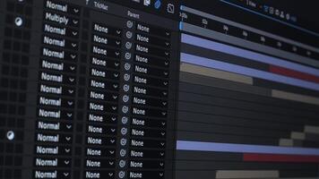 Detailed editing process showcases color correction and compositing techniques in post-production, focusing on footage creation for commercials and music videos. video