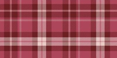 classic tartan plaid pattern in deep red and pink tones with overlapping geometric lines and squares, creating a warm, traditional design ideal for textile or decorative projects vector