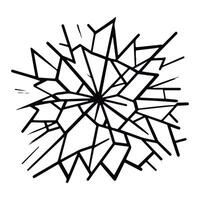 Surface that feels like broken glass. Make the glass appear to be broken or shattered. An isolated image on a white background vector