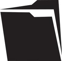 Office File Icon Silhouette Art Illustration on a White Background vector