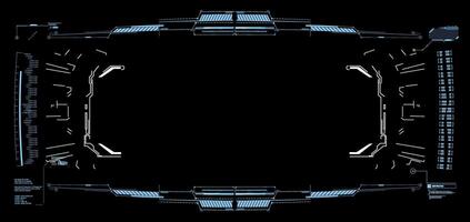 Futuristic digital interface design featuring glowing elements and a dark background for technology applications vector