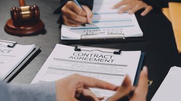Contract agreement between two people video