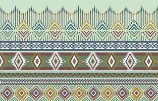 native american pattern in soft green color vector