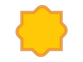 Decorative golden vintage frame flat design vector