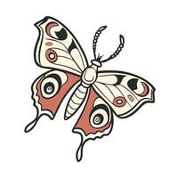 Creative butterfly design on a white background vector