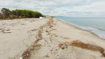 Pollution Of Beaches With Rubbish And Debris Coming From The Ocean video