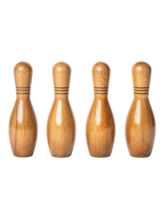 Four Bowling pins,isolate background png