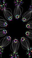 A Colorful Abstract Design Set Against a Dark Background That Captivates the Eye video