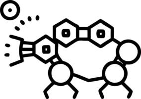 Nanobot swarm in action vector