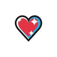 Broken Heart Icon at the Top. vector