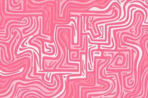 Intricate pink abstract maze design with flowing lines and patterns vector