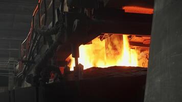 Molten metal production in a foundry involves various key techniques and methods. Stock Clip video