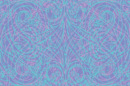 vistoso resumen diseño con intrincado patrones y suave líneas en vibrante matices vector