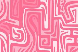 Abstract pink pattern with flowing lines and curves emphasizing fluid design vector