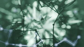 A geometric luminous sphere surrounded by platforms and lights in an abstract technological environment. loop seamless synchronized at 120 bmp video