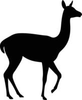 silhouette Vicuna design on a white background vector