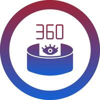 360 View Icon Design vector