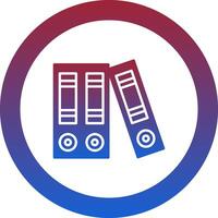 Binder icon. colored outline icon style. vector