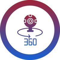 360 Camera Icon Design vector