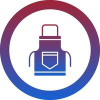 Apron icon. colored outline icon style. vector