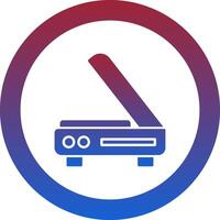 3d Scanner Icon Design vector